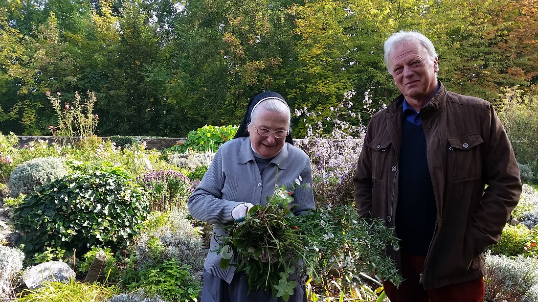 Fachsimpeln - Schwester Linhildis und Johannes Gottfried Mayer © Gartenradio.fm