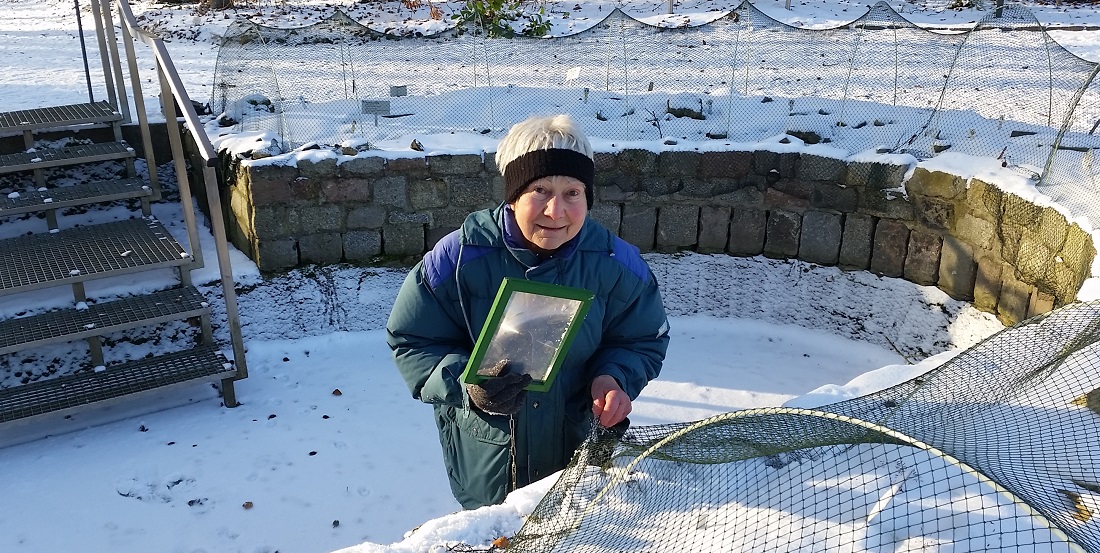 Cora Schaumann im Moosgarten, der im ehemaligen Wassergarten angelegt wurde © GartenRadio.fm