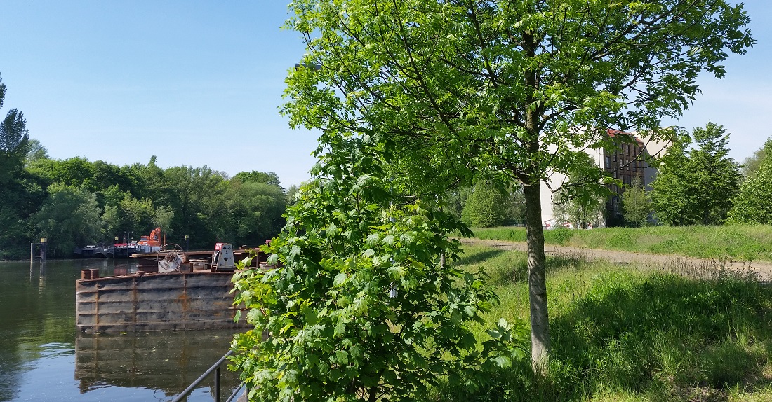 Das Atelierhaus auf der Charlottenburger Schleuseninsel war einmal eine Schuhcreme-Fabrik  © GartenRadio.fm