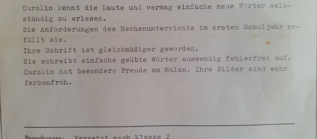 Schon in der 1. Klasse fällt auf, Carolin kann malen © GartenRadio.fm