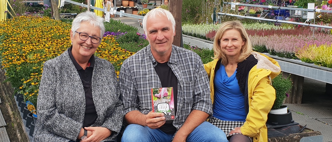 Dr. Ulla Foemer (Autorin), Marco Büttgenbach (Experte),  Heike Sicconi (Sendungen) © GartenRadio.fm