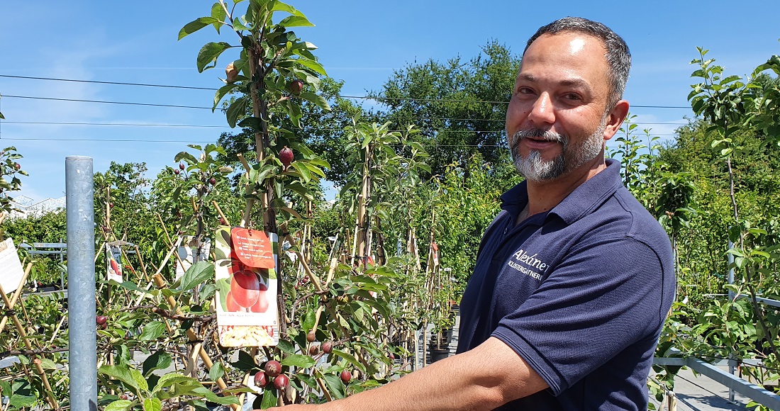 Zum Alpenflair passt ein Obstbaum, meint Janek Weber. Spalierobst wäre ideal für den Balkon © GartenRadio.fm