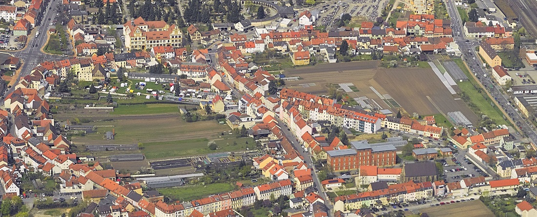 Die ausladenden Anbauflächen mitten in der Stadt gehören zum UNESCO Welterbe 2017 © Stadt Bamberg / Lara Müller)