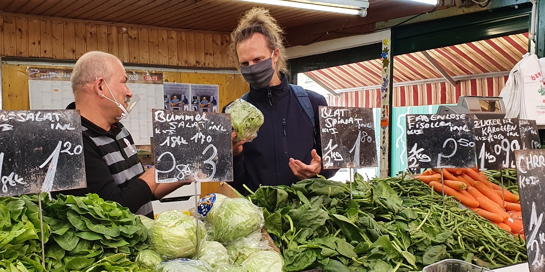 Seit 1988 kaufen die Gemüsiker ihre "Instrumente" bei Ozyürek auf dem Wiener Naschmarkt © GartenRadio.fm